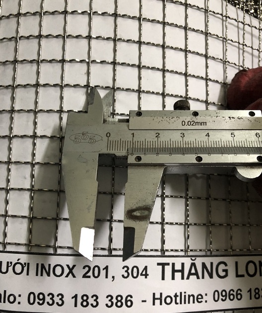 Lưới inox đan ô 1cm 304 TLG Thăng Long khổ 1.2m